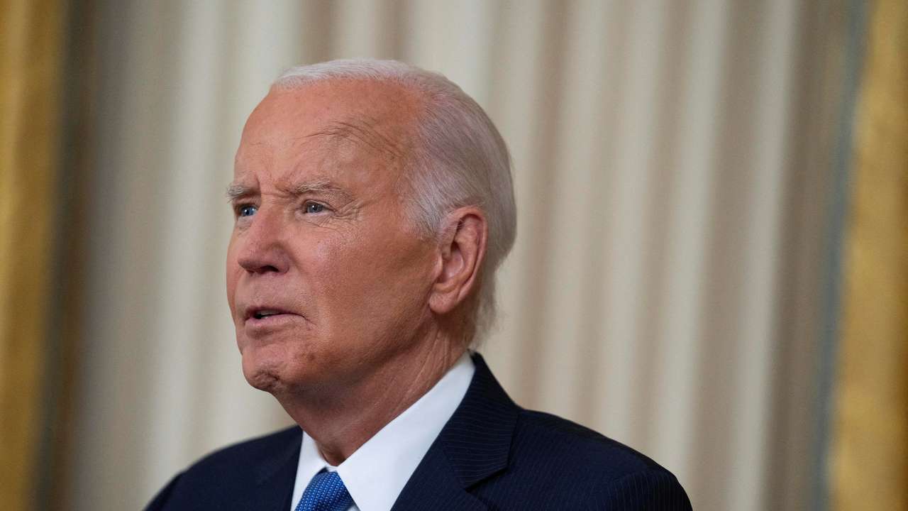 U.S. President Joe Biden addresses the nation on his decision to end his reelection bid in Washington
