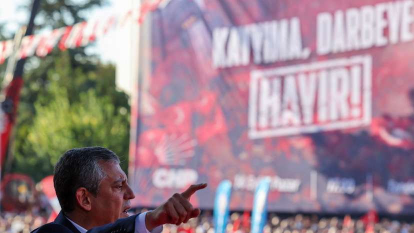 Main oppostion Republican People's Party (CHP) rally in Ankara