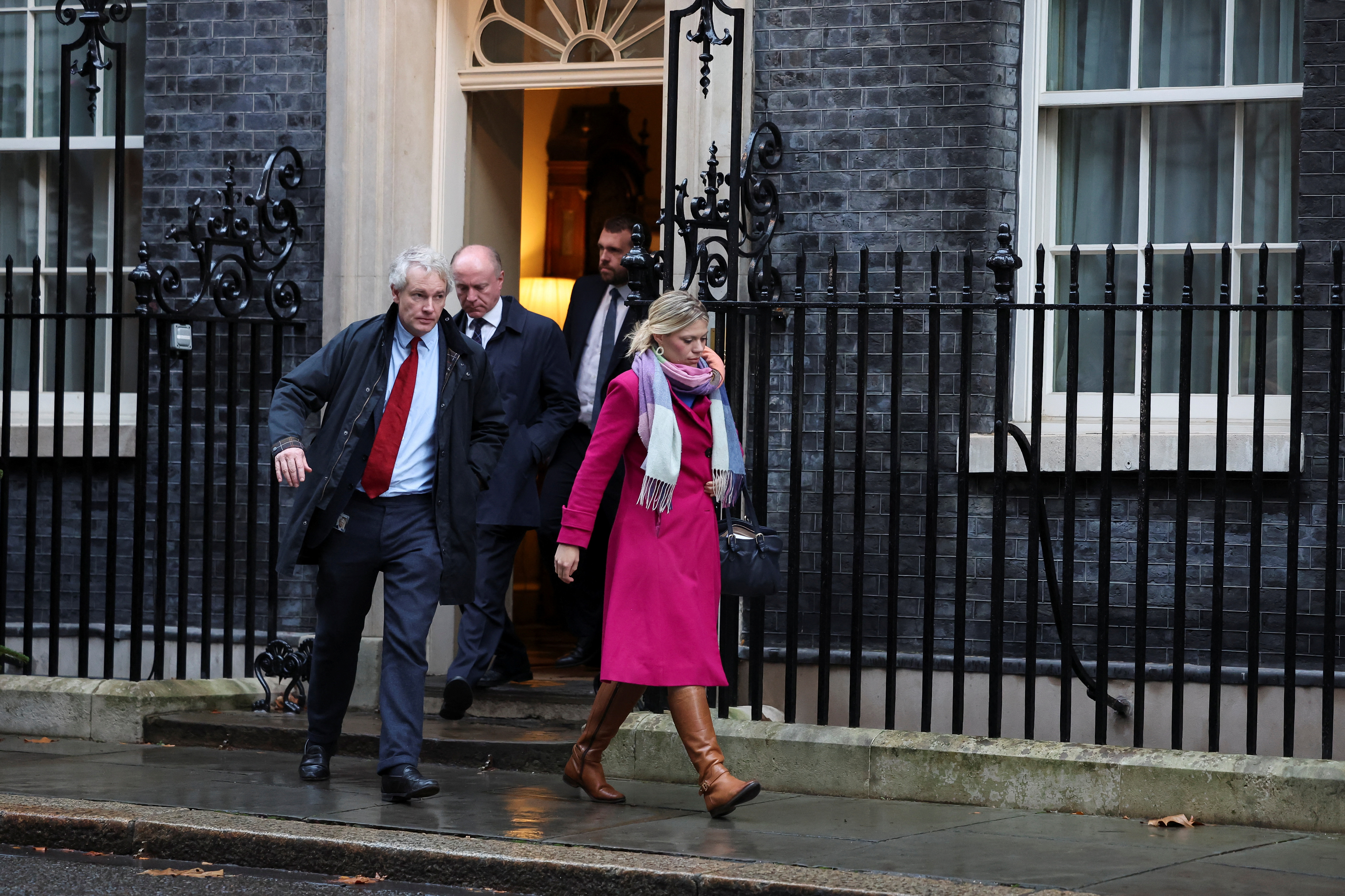 Members of the New Conservatives leave 10 Downing Street in London