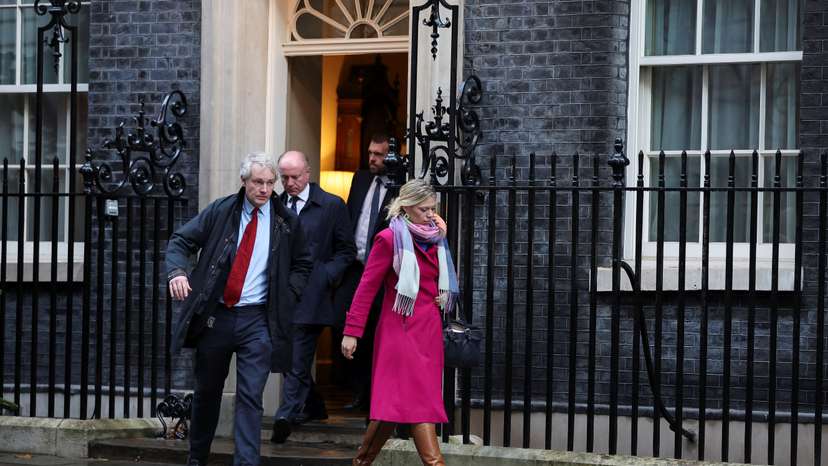 Members of the New Conservatives leave 10 Downing Street in London