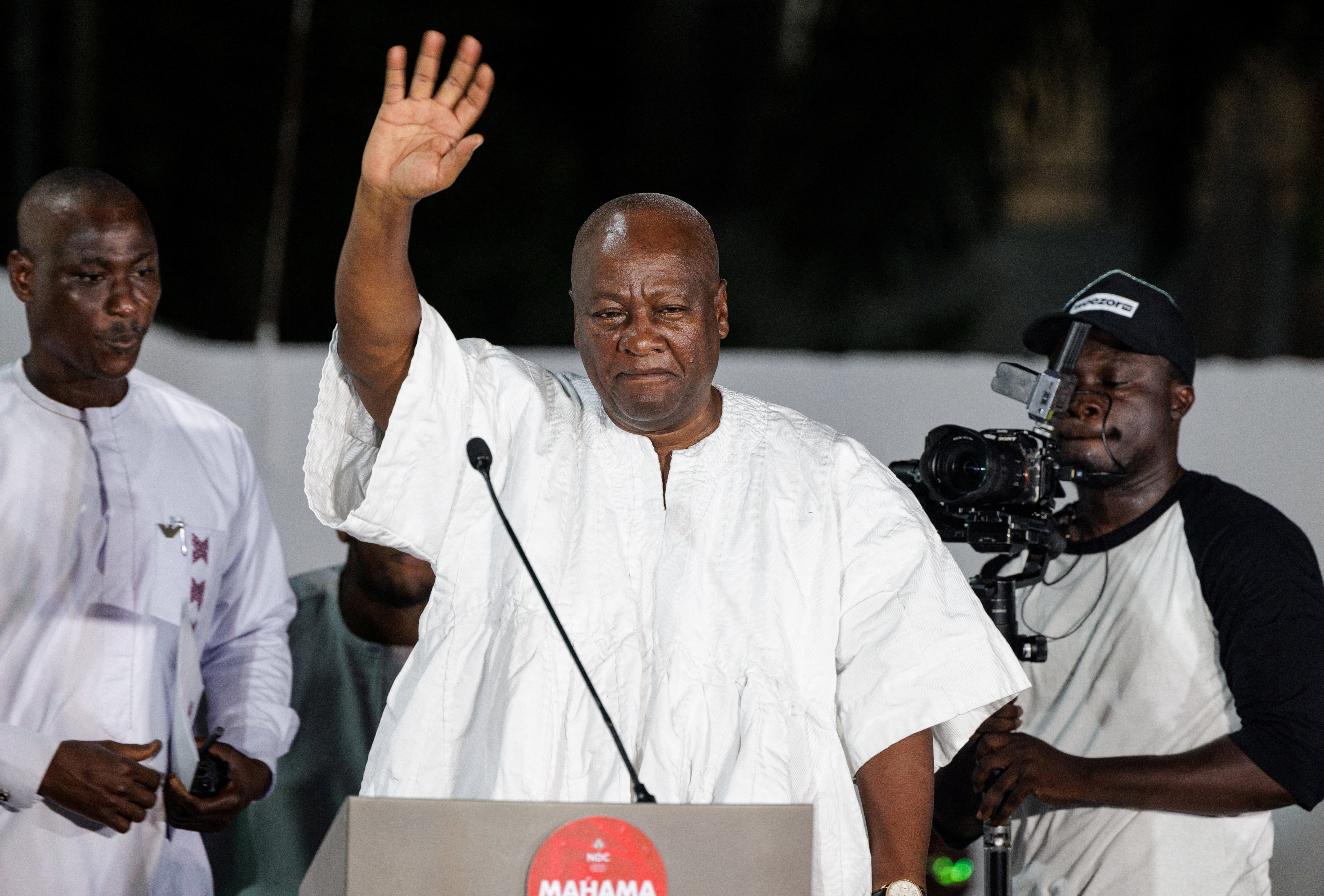 Ghana electoral commission declares ex-President Mahama election winner