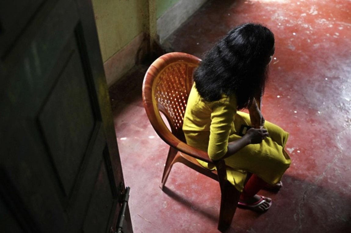 One of the girls trafficked in India