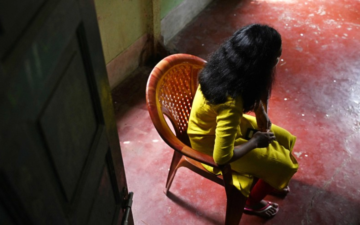 One of the girls trafficked in India