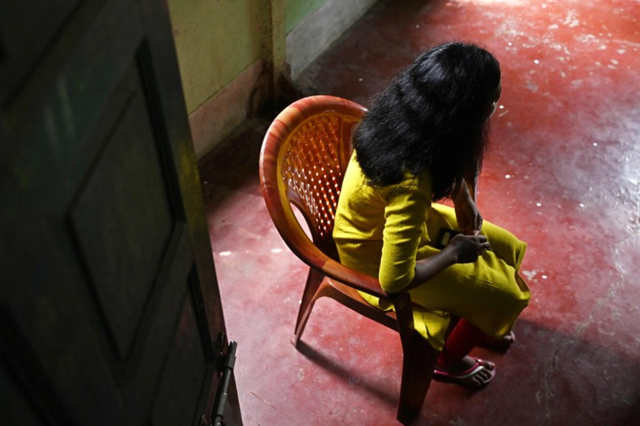 One of the girls trafficked in India