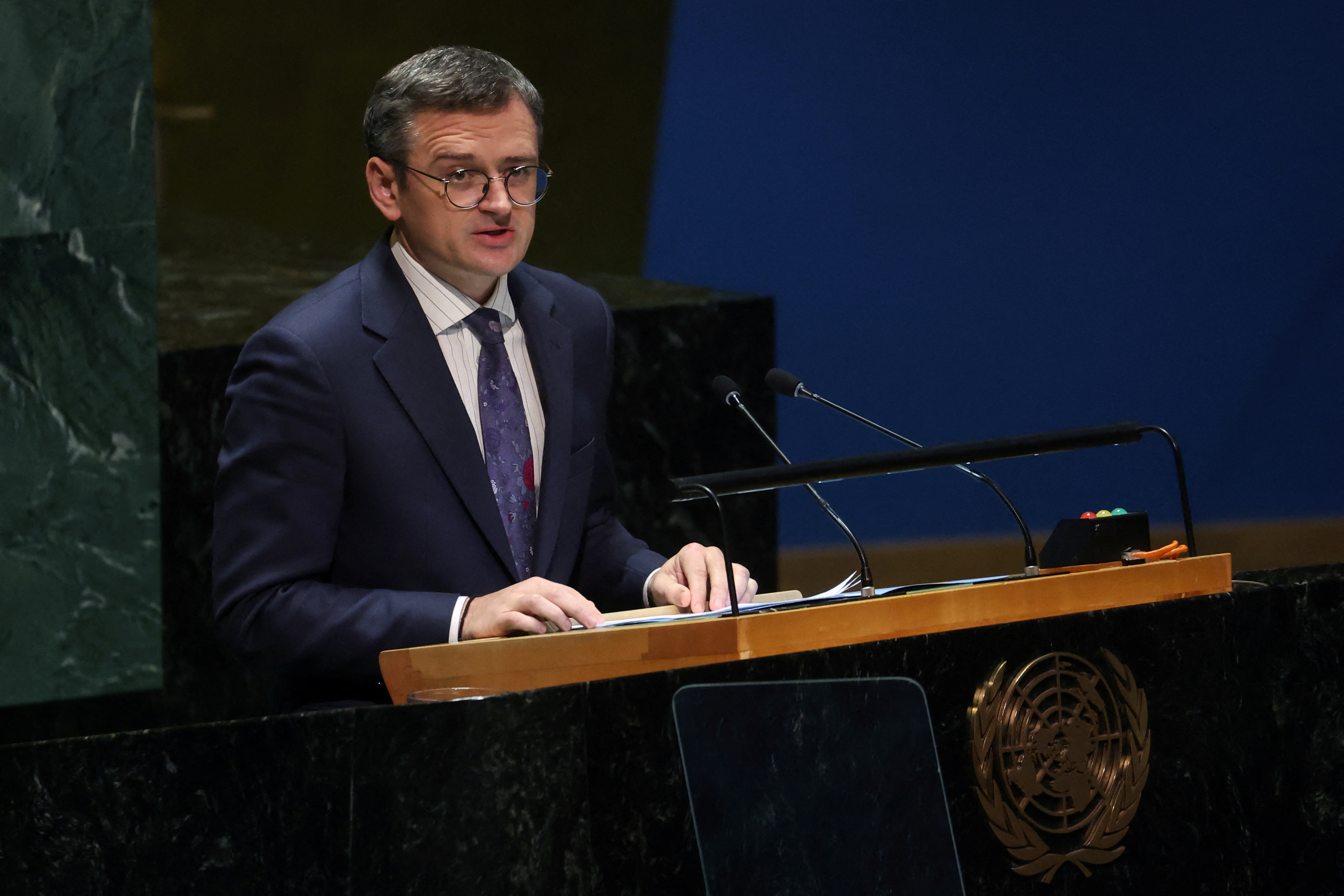 United Nations General Assembly holds meeting on Ukraine ahead of 2nd anniversary of Russian invasion, at U.N. headquarters in New York