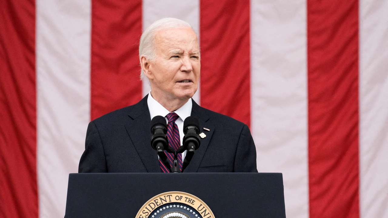FILE PHOTO: National Memorial Day Wreath-Laying and Observance Ceremony at Arlington National Cemetery, in Arlington, Virginia