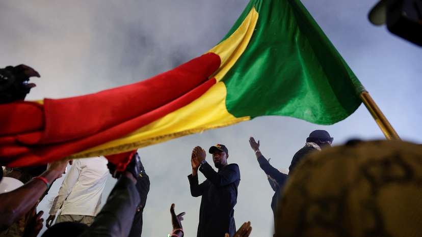 Senegalese presidential candidate Bassirou Diomaye Faye's final campaign rally in Mbour