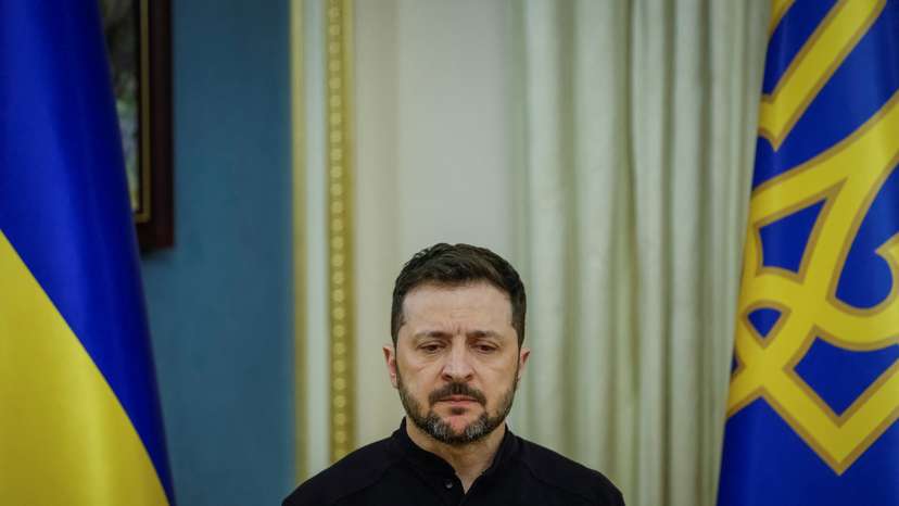Ukraine's President Zelenskiy attends press conference in Kyiv
