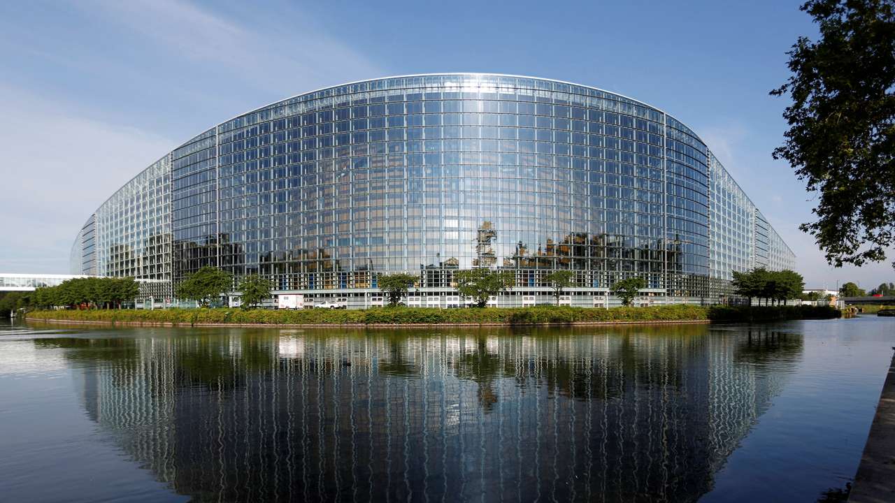FILE PHOTO: The building of the European Parliament is seen in Strasbourg