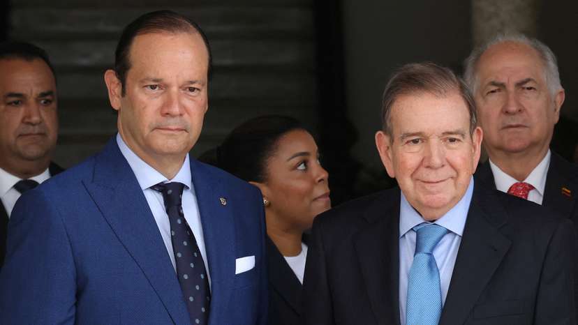 FILE PHOTO: Venezuelan opposition leader Edmundo Gonzalez visits Panama