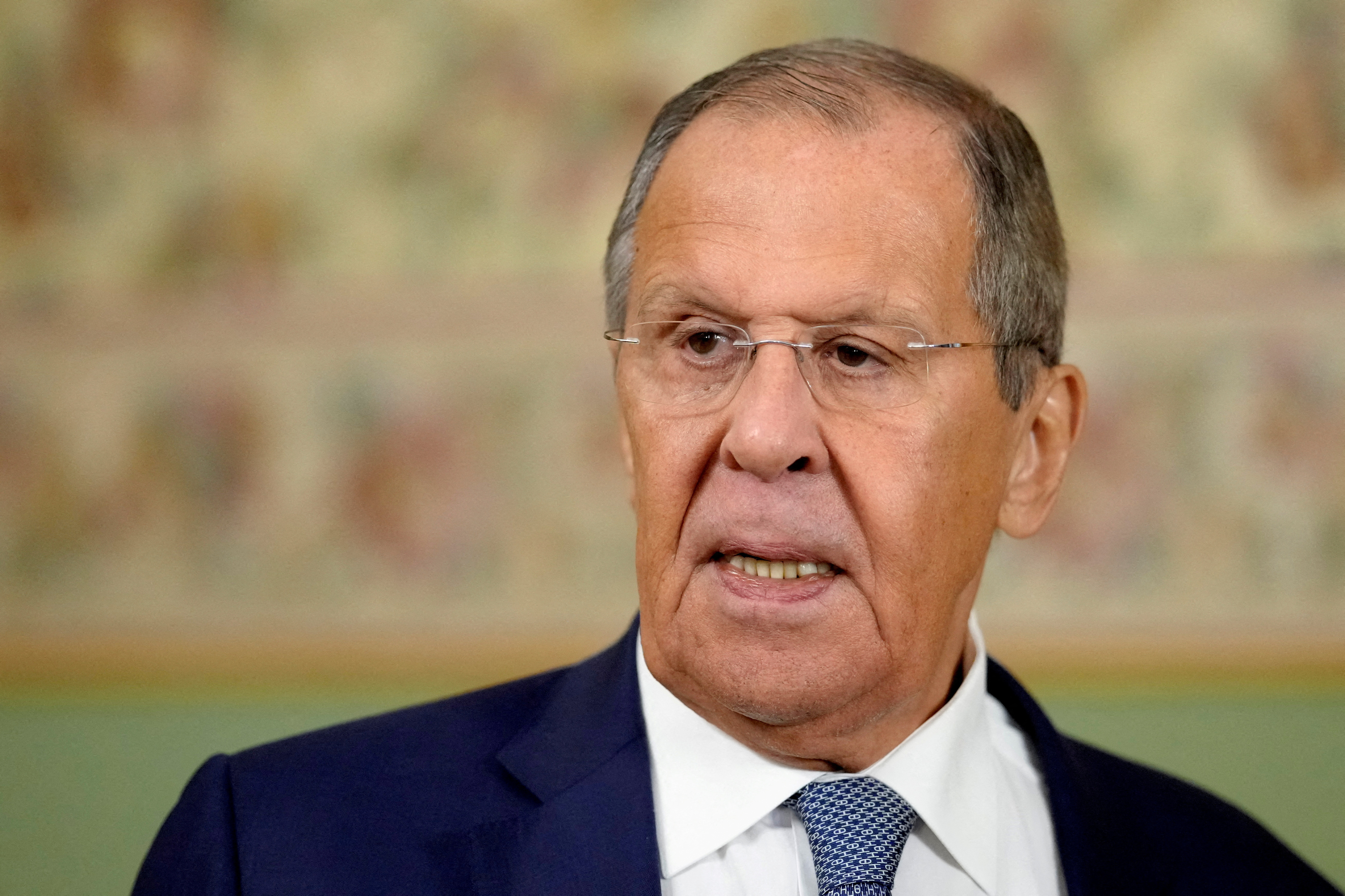 FILE PHOTO: FILE PHOTO: Egypt's Foreign Minister Badr Abdelatty and Russian Foreign Minister Sergei Lavrov meet in Moscow