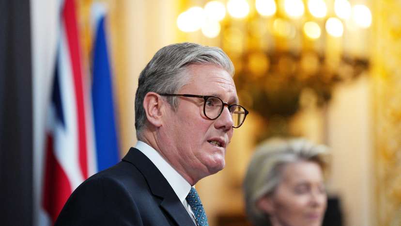 Press conference at the UK-EU summit at Lancaster House, in London