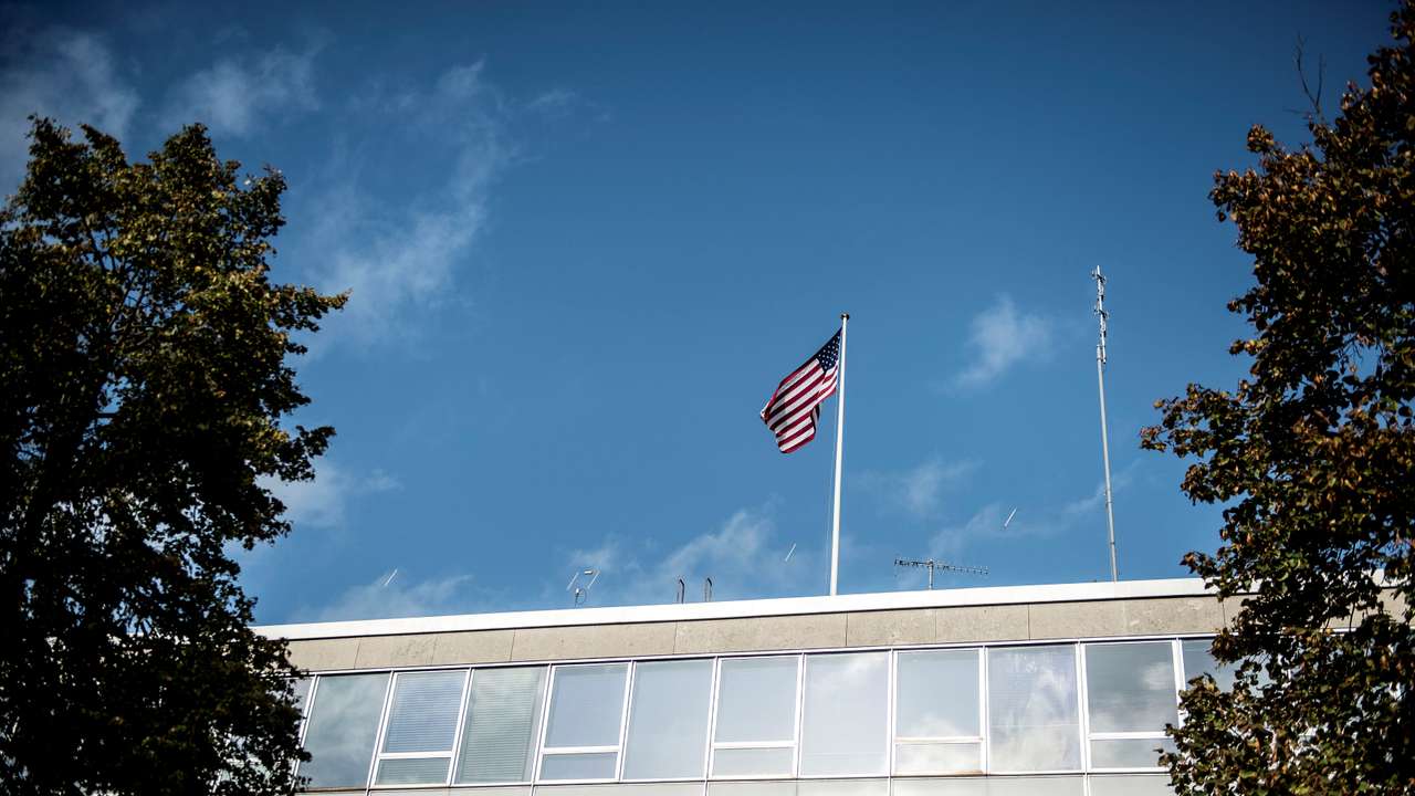 U.S. Embassy building is pictured in Copenhagen