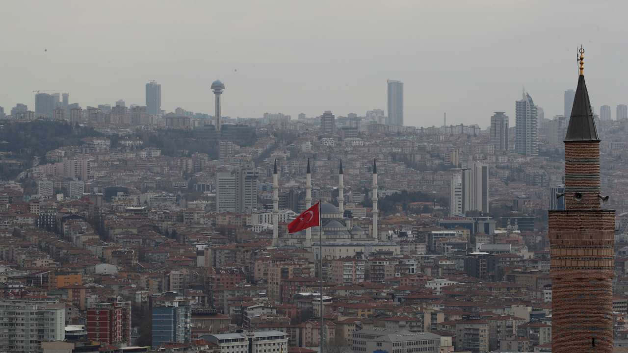 A general view of residential and commercial areas in Ankara