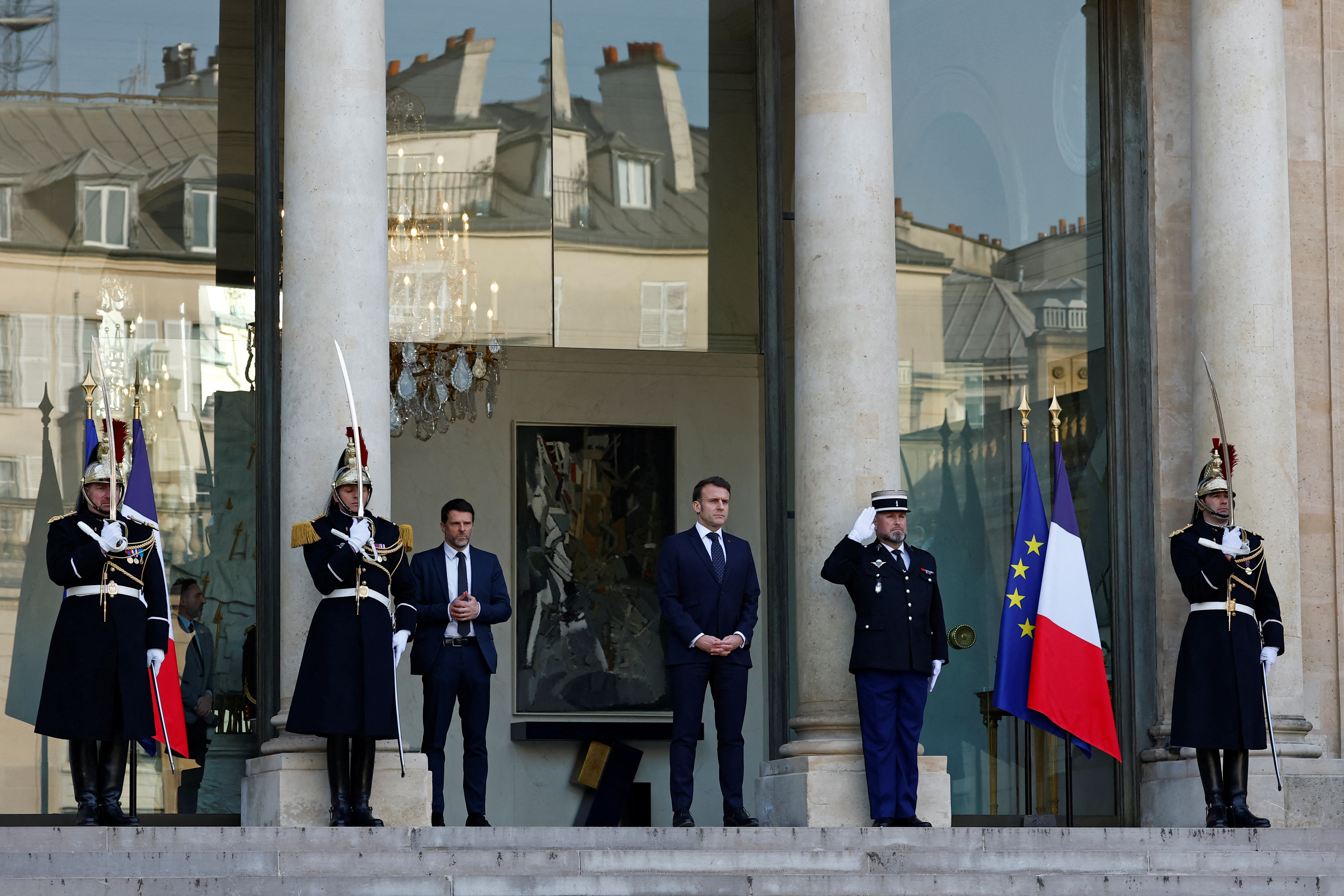 French President Macron hosts a meeting of European leaders on Ukraine in Paris