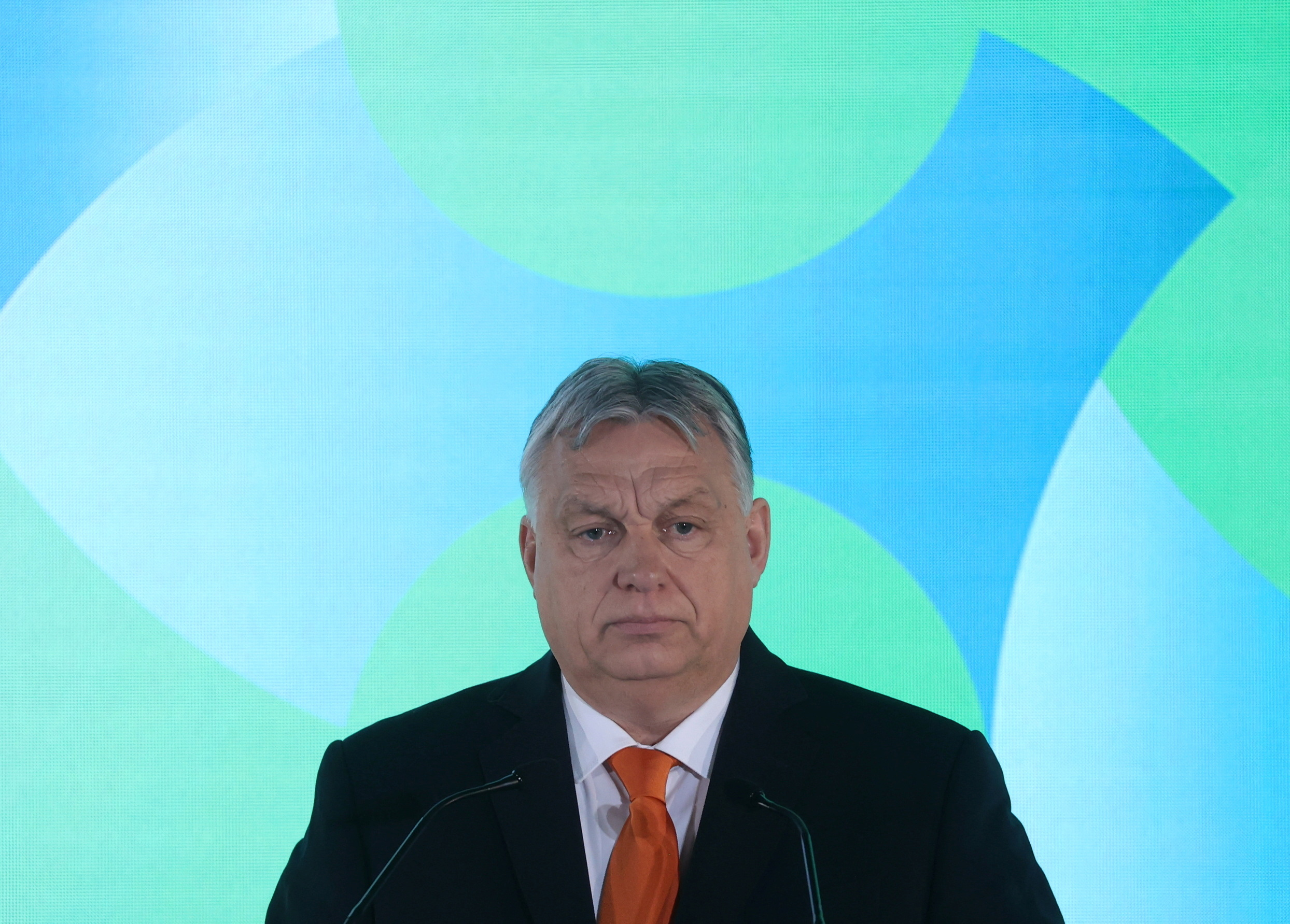 Hungarian Prime Minister Orban speaks during an economic forum in Budapest