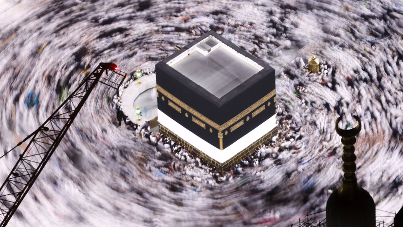Muslim pilgrims perform the Umrah at the Holy Kaaba