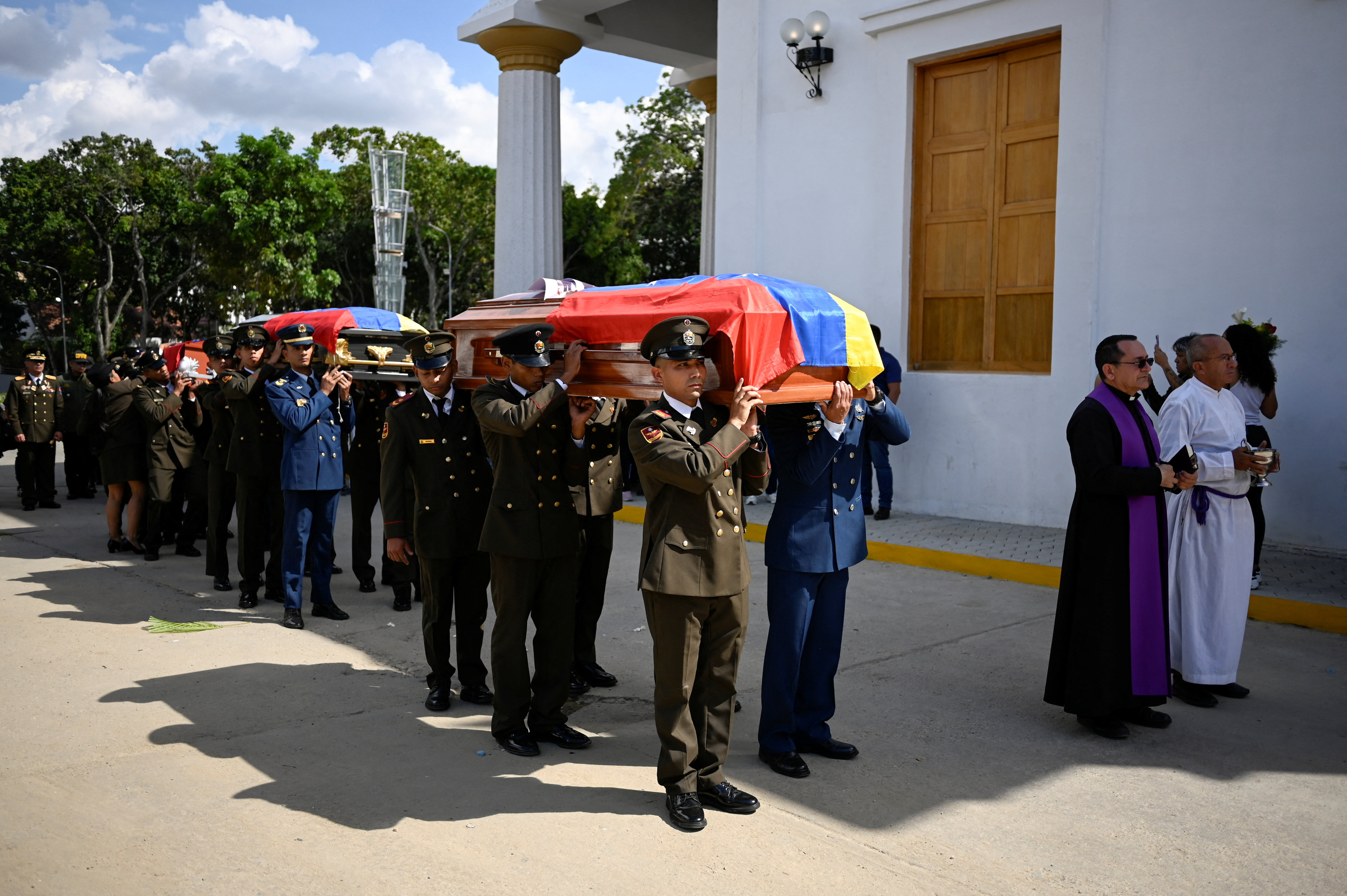 Funeral held for soldiers killed in U.S. operation, in Caracas