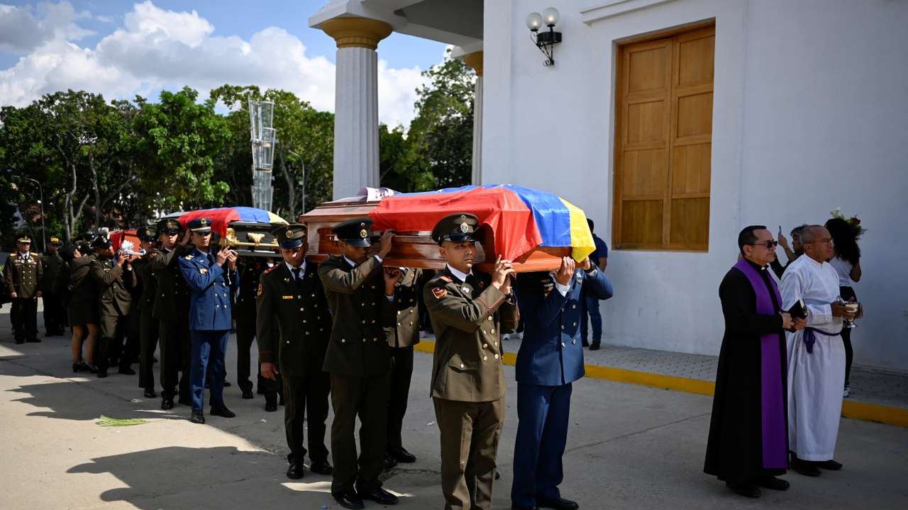 Funeral held for soldiers killed in U.S. operation, in Caracas