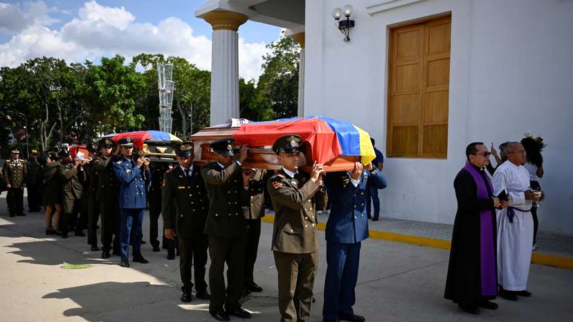 Funeral held for soldiers killed in U.S. operation, in Caracas