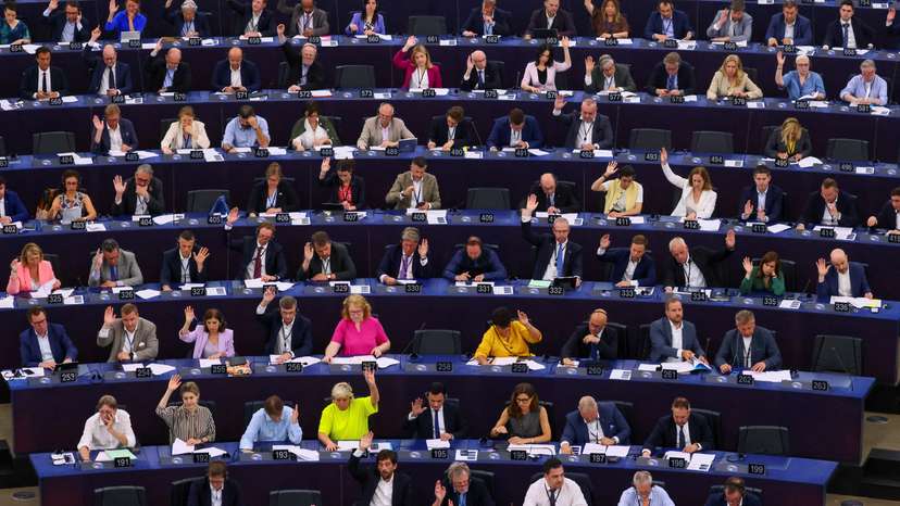 FILE PHOTO: Plenary session at the European Parliament in Starsbourg