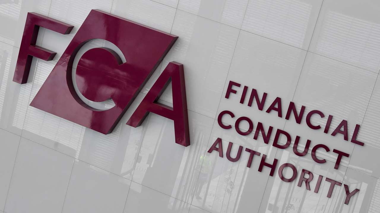 FILE PHOTO: FCA logo is seen at their head offices in London
