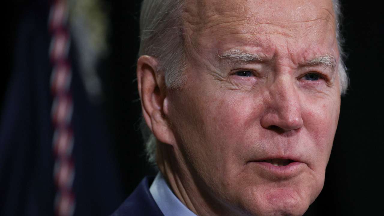 U.S. President Joe Biden delivers remarks following a hostages-prisoners swap deal between Hamas and Israel, in Nantucket