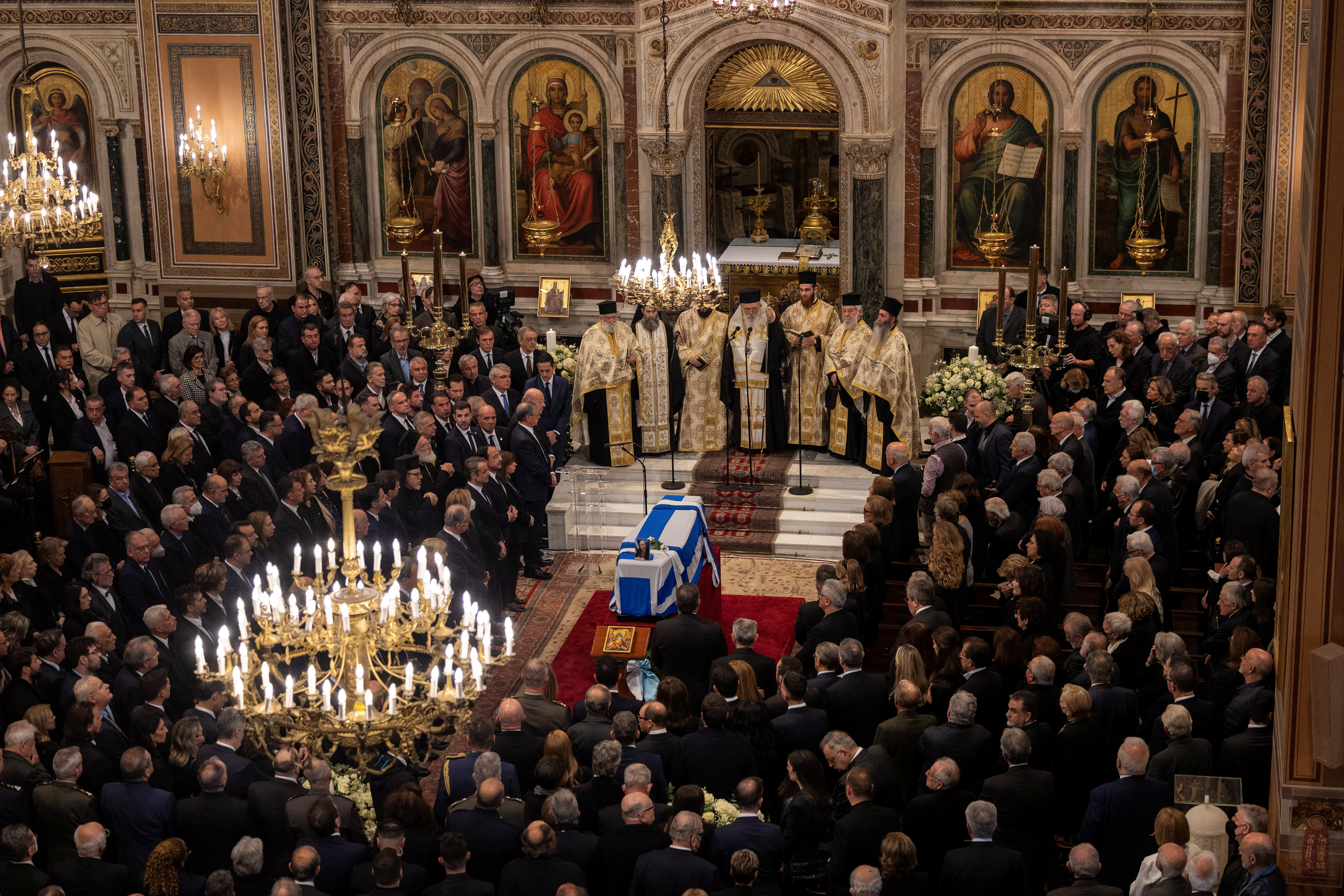 Funeral of former Greek Prime Minister Costas Simitis