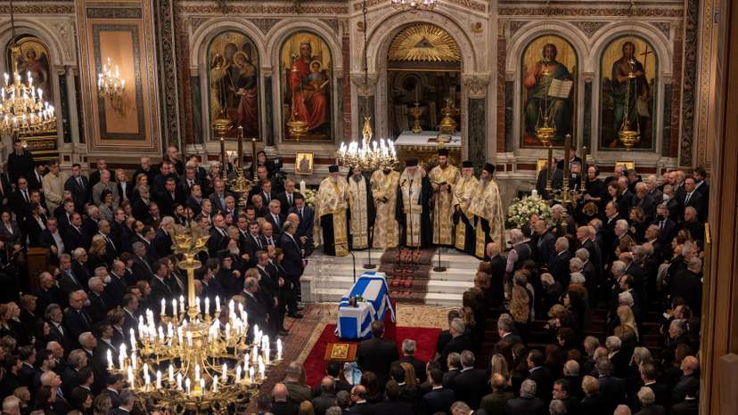 Funeral of former Greek Prime Minister Costas Simitis