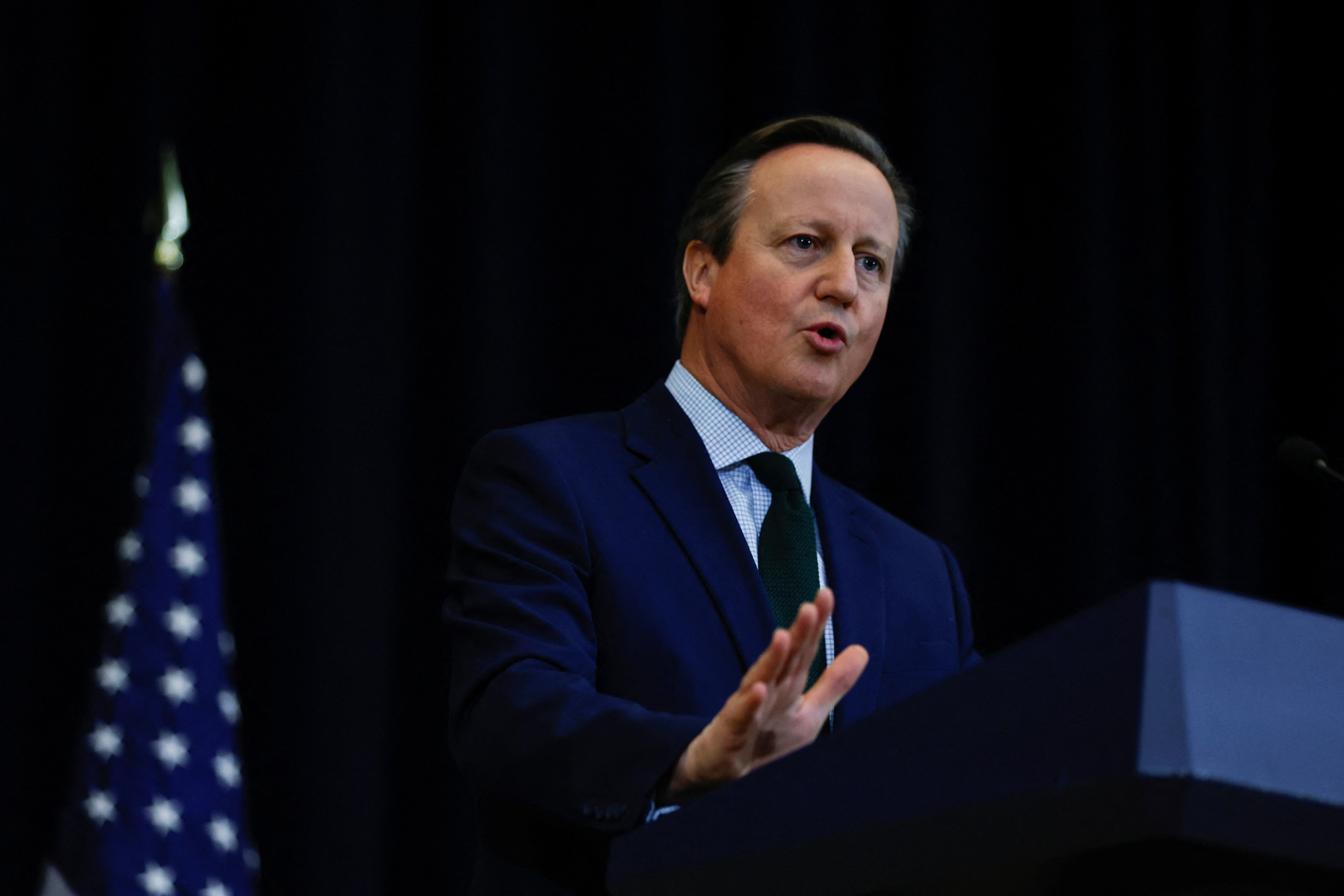 U.S. Secretary of State Blinken holds press conference with British Foreign Secretary Cameron at the State Department in Washington
