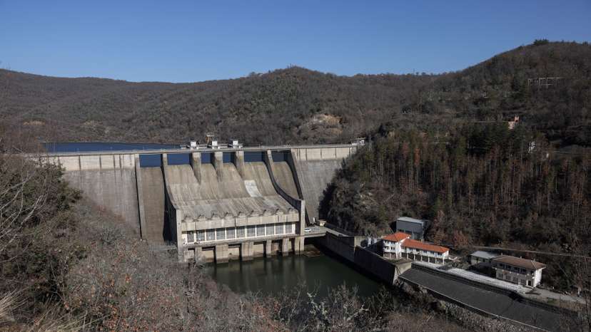 FILE PHOTO: View shows the Ivaylovgrad dam in Ivaylovgrad