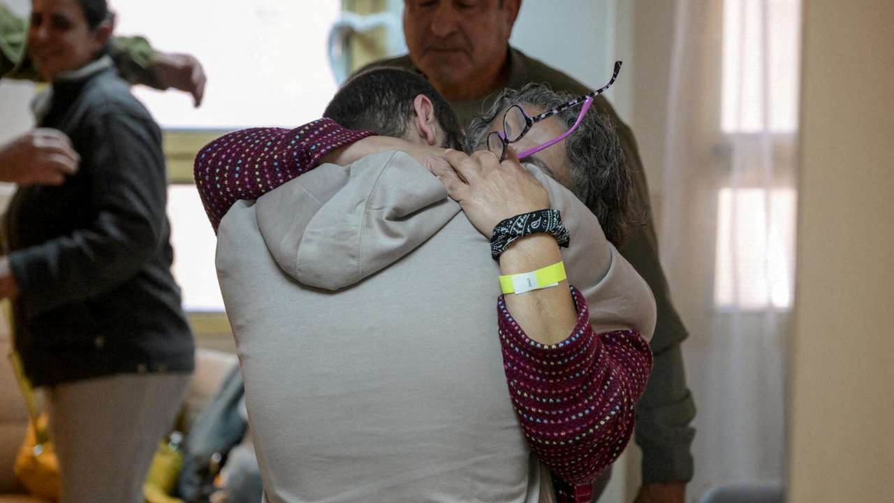 Released Israeli hostage, Yarden Bibas, reunited with his loved ones in Ramat Gan