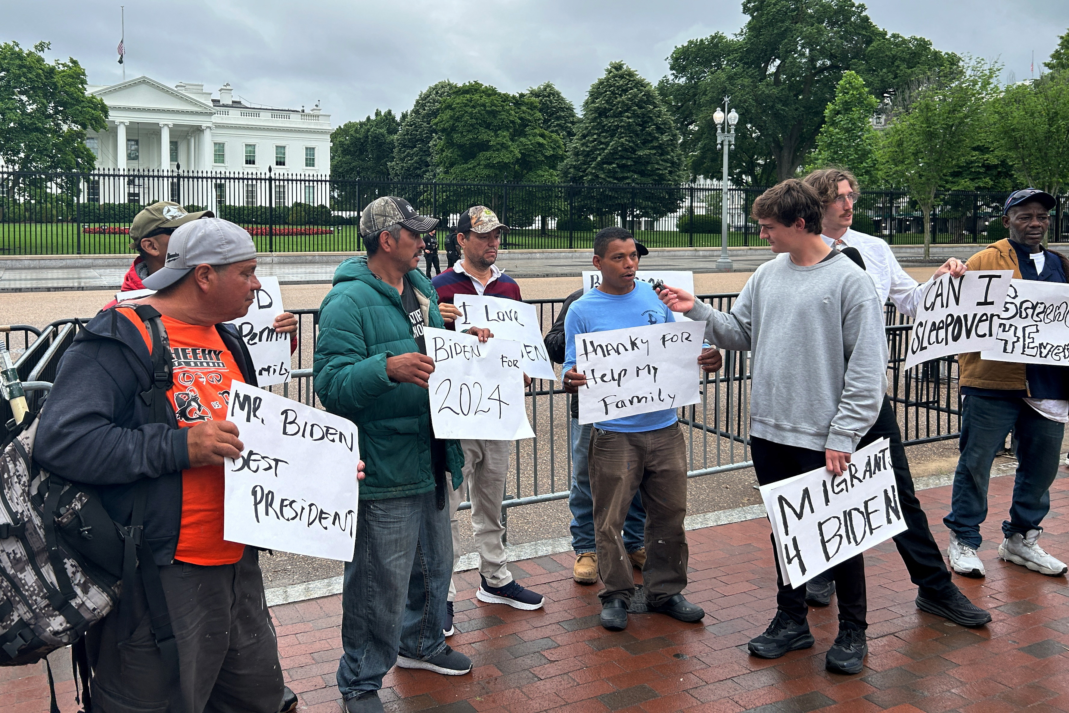 FILE PHOTO: YouTube influencers stage a protest in front of the White House