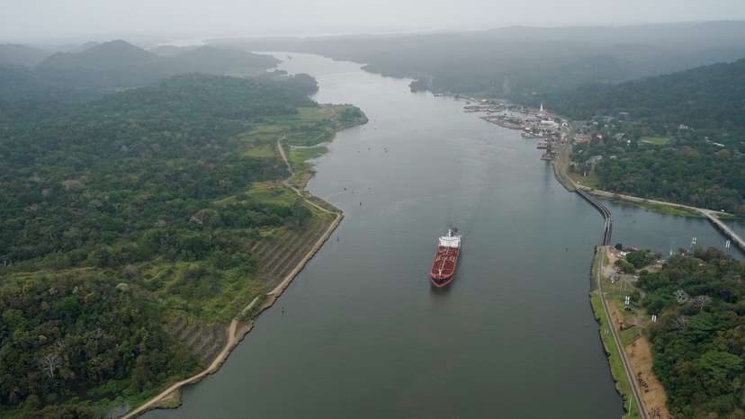 The Panama Canal as U.S. President Donald Trump plans to regain control of the Canal