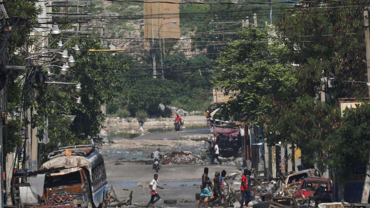 FILE PHOTO: Haiti's capital almost completely cut off by blockades as gang violence intensifies, in Port-au-Prinxe
