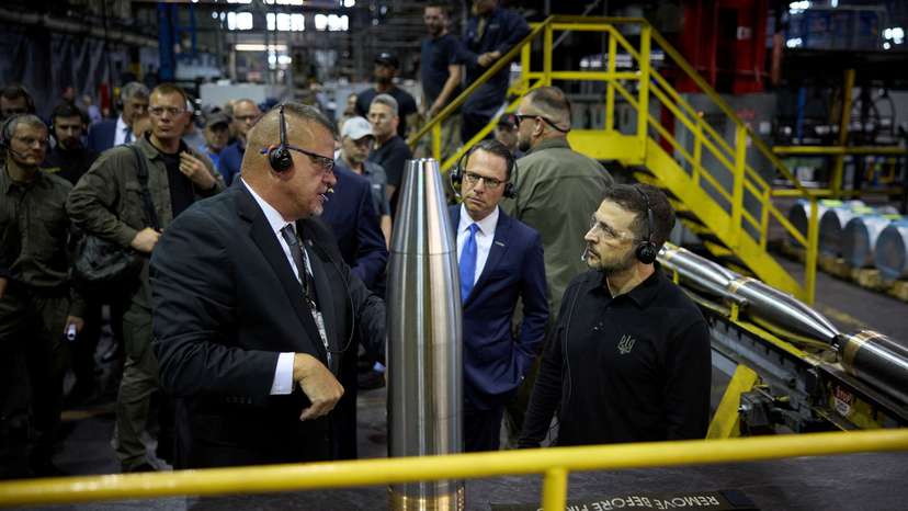 Ukraine's President Volodymyr Zelenskiy visits Scranton Army Ammunition Plant