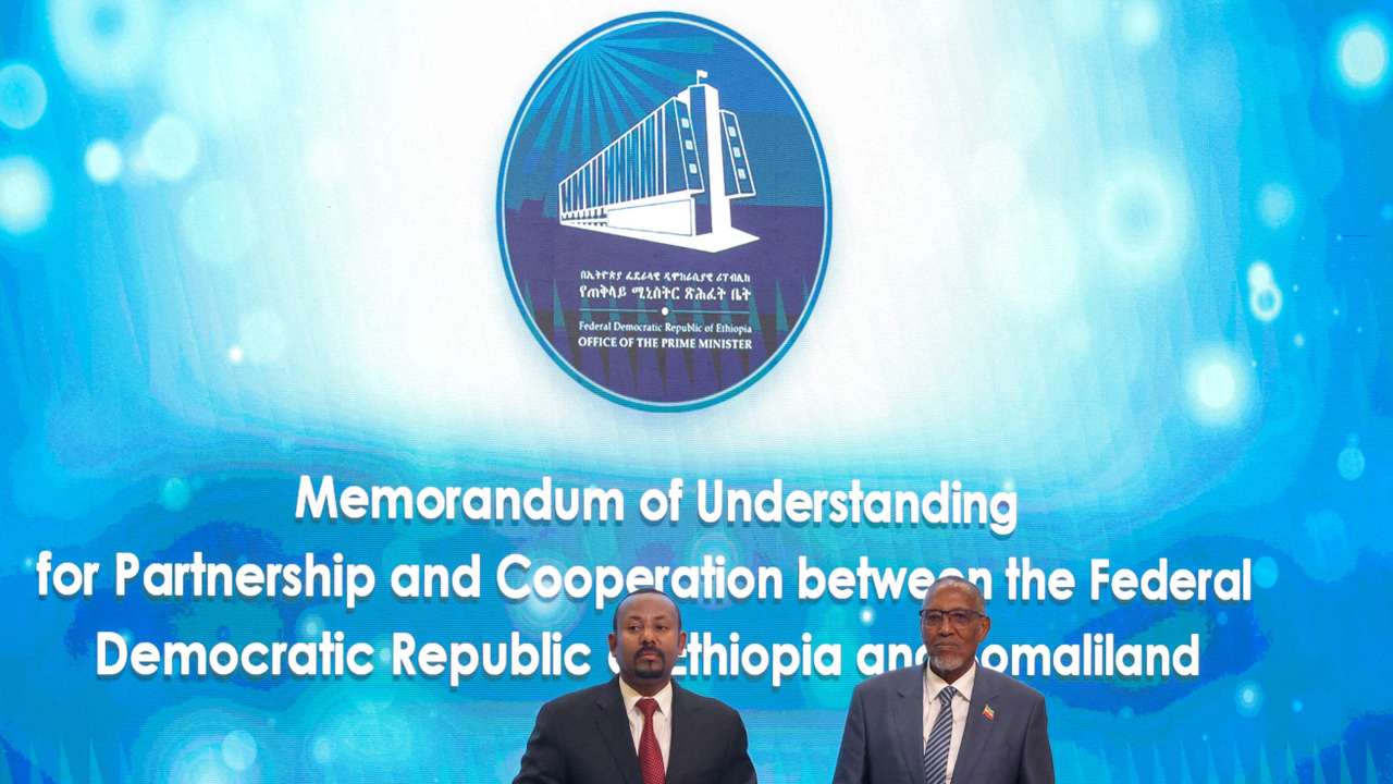 Signing of the Memorandum of Understanding agreement between Ethiopia and Somaliland, in Addis Ababa