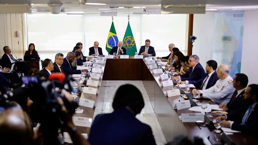 Brazil's President Luiz Inacio Lula da Silva meets with ministers to debate the Yanomami humanitarian crisis in Brasilia