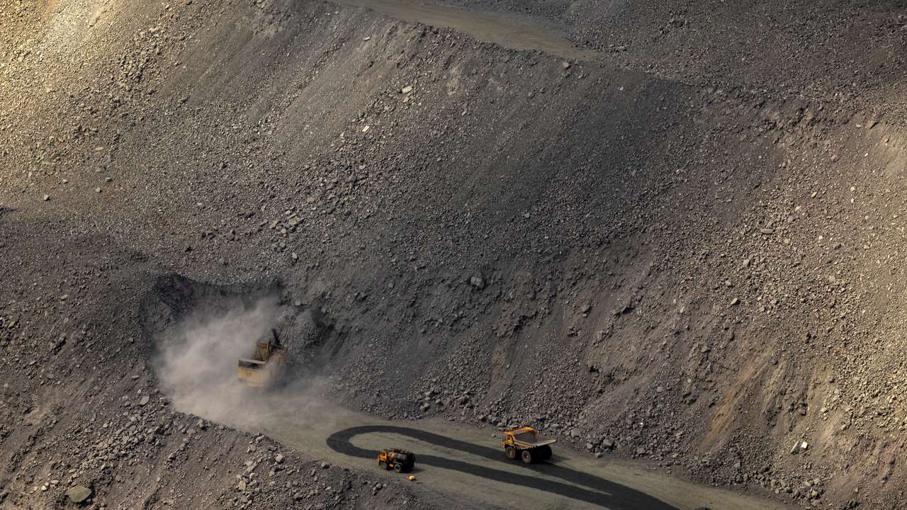 Iron ore open pit mine in Kryvyi Rih