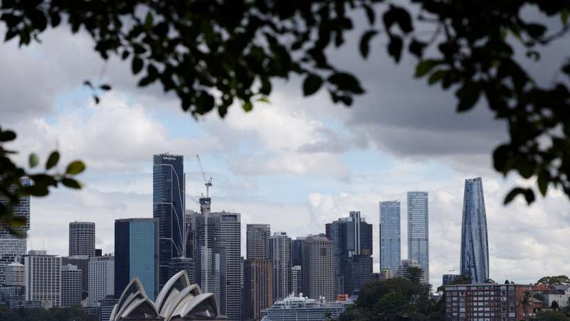 FILE PHOTO: A view of the Sydney skyline and Central Business District