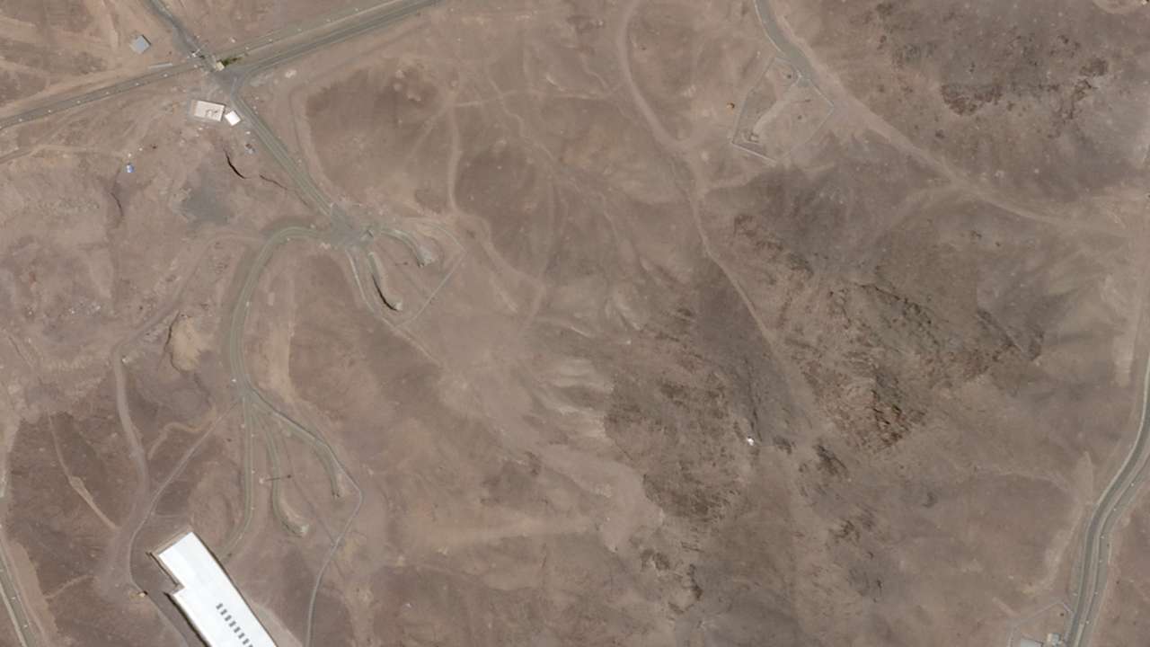 Satellite imagery over Fordow before US strikes