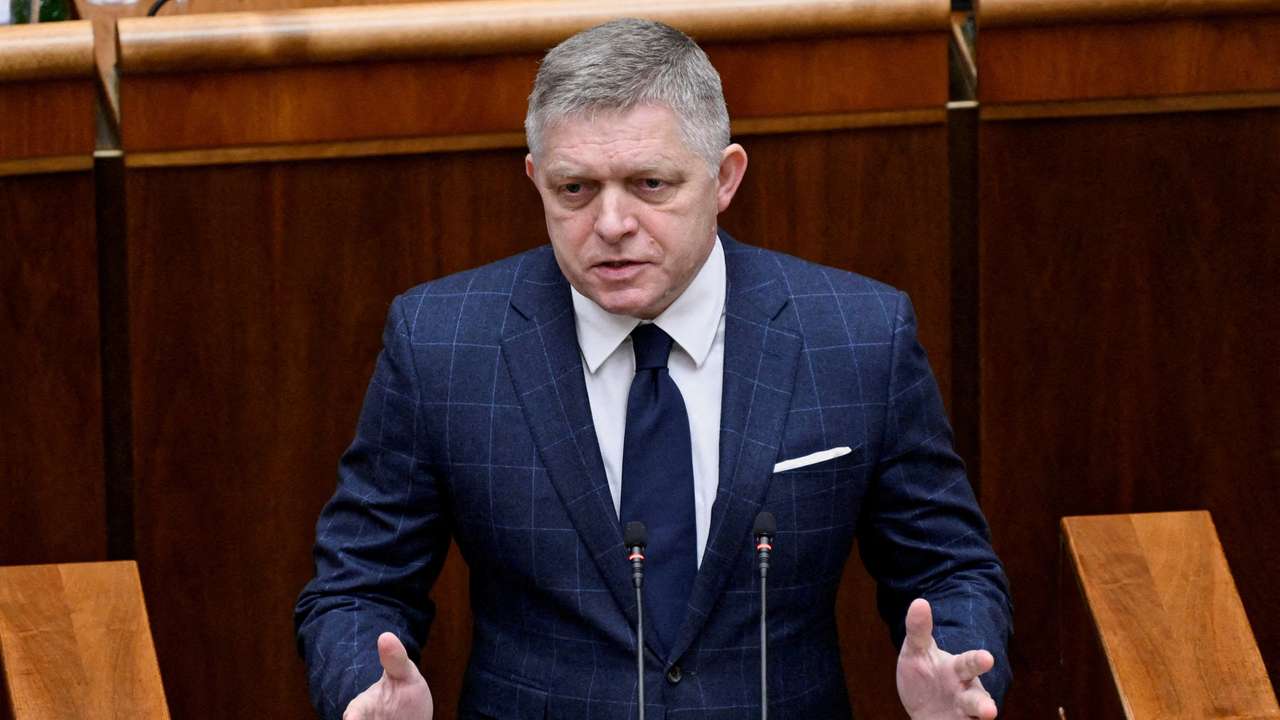FILE PHOTO: Slovakia's PM Fico attends a parliamentary session during a no-confidence vote against his government