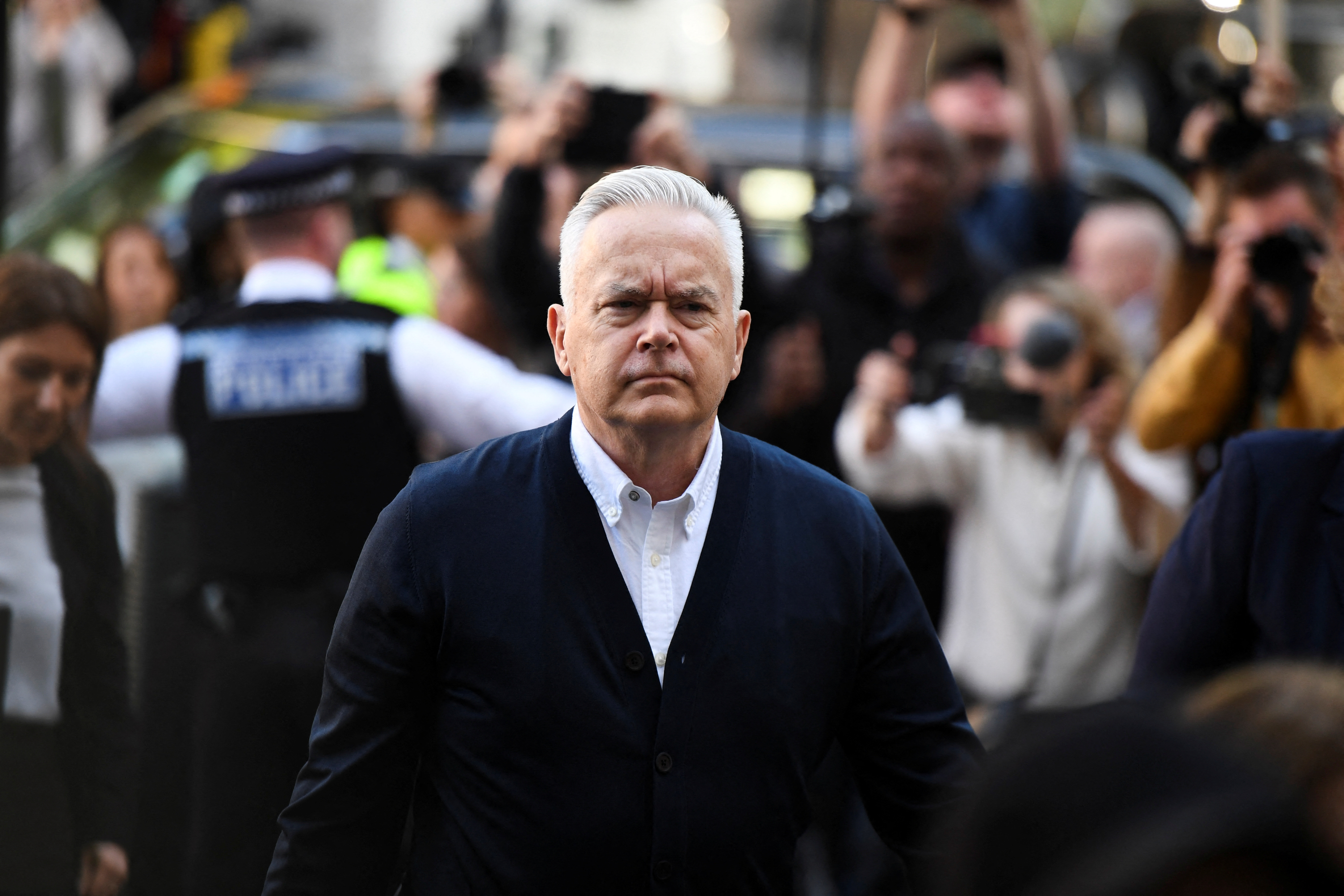 Former BBC news presenter Huw Edwards' sentencing at London's Westminster Magistrates' Court