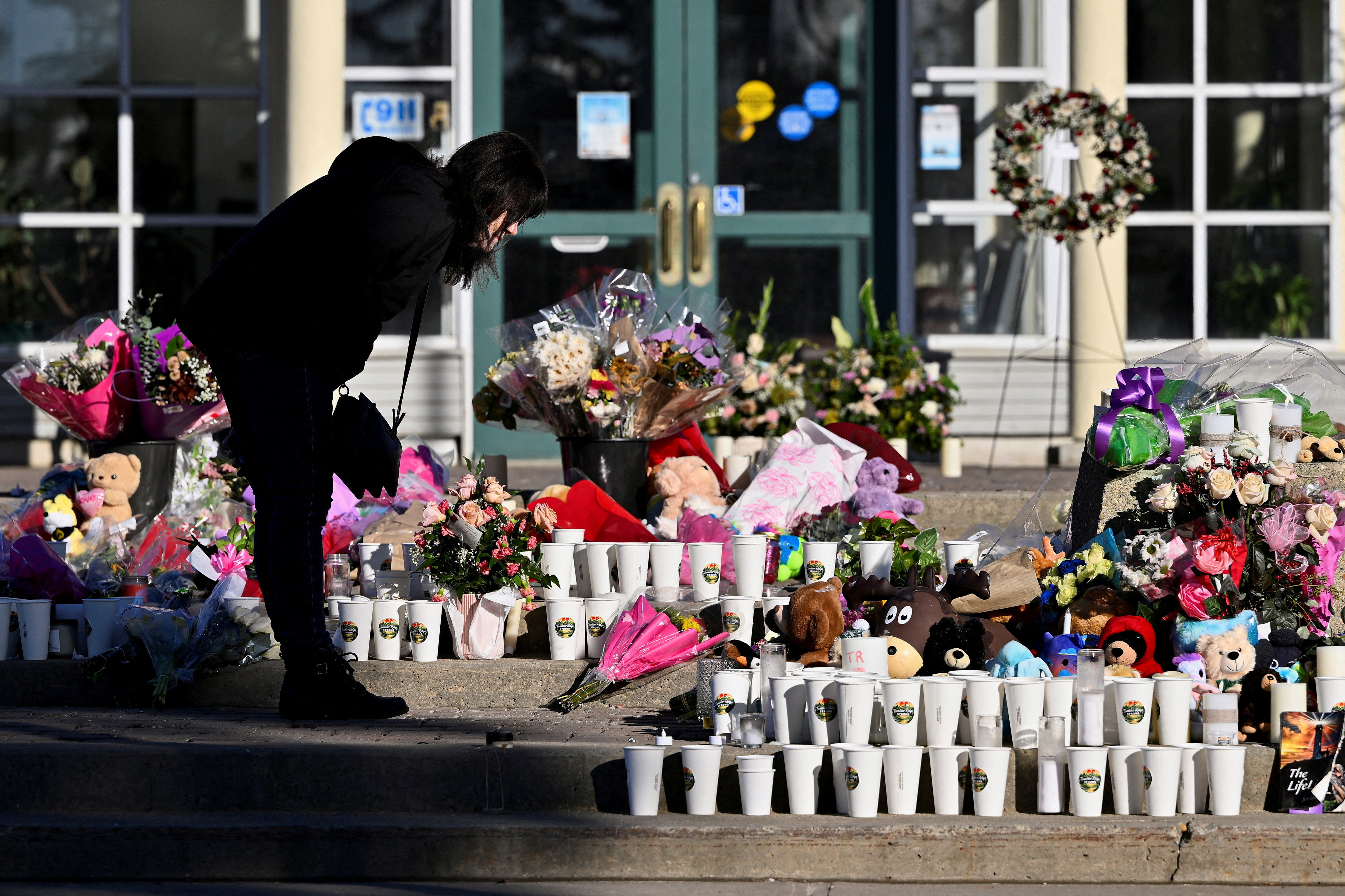 FILE PHOTO: Aftermath of a mass shooting in the Canadian town of Tumbler Ridge