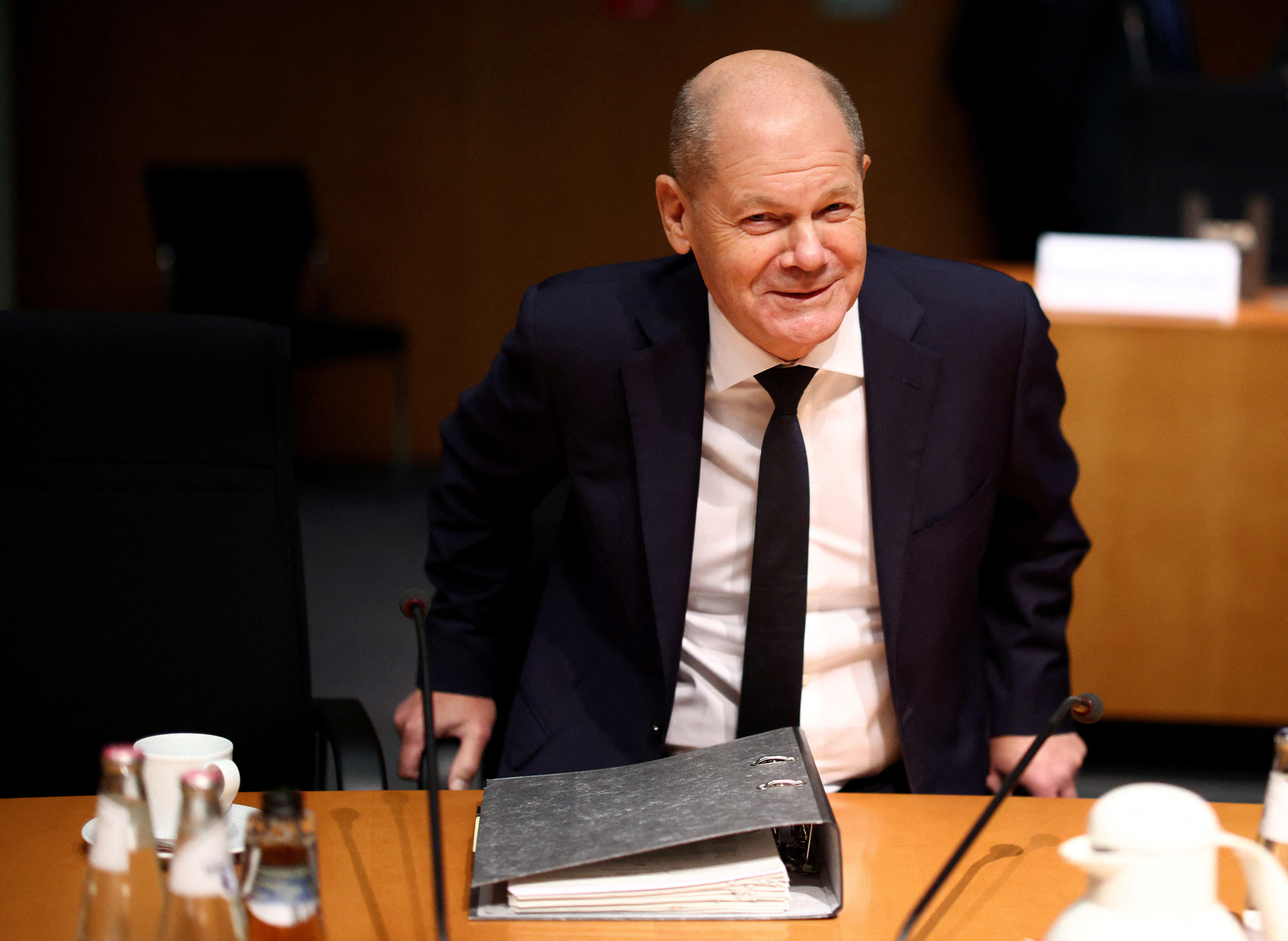 German Chancellor Scholz attends Afghanistan Commission during parliament hearing, in Berlin