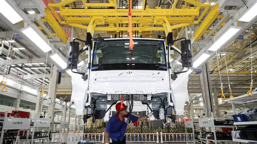FILE PHOTO: A BYD factory in Huaian, China