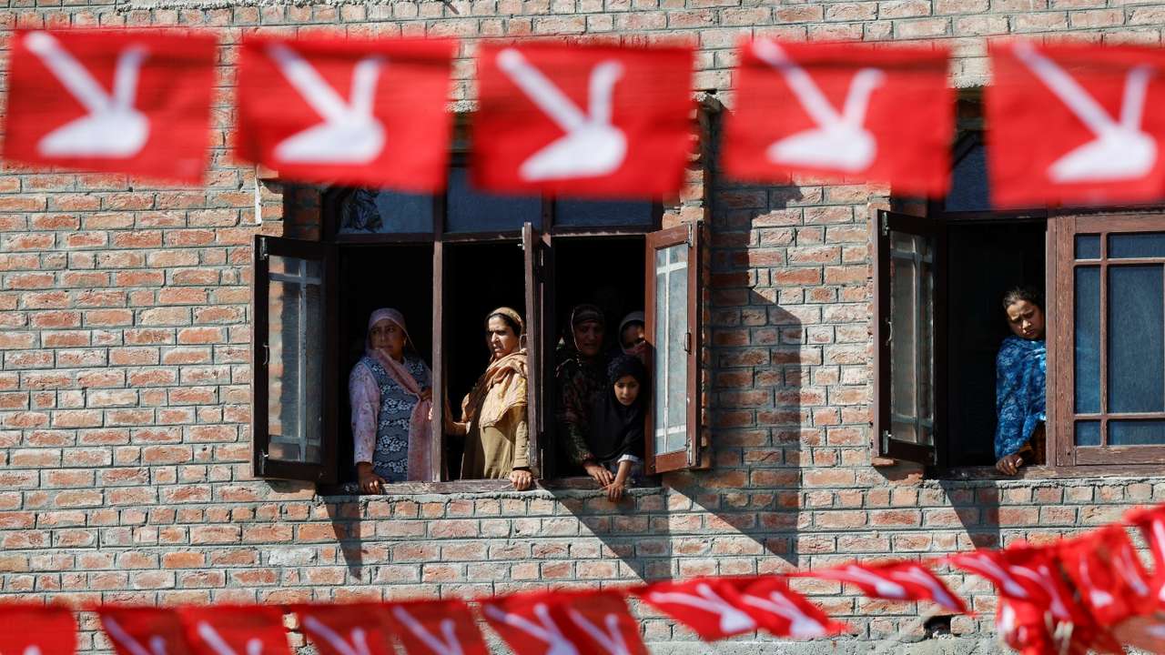 Election campaign in Srinagar