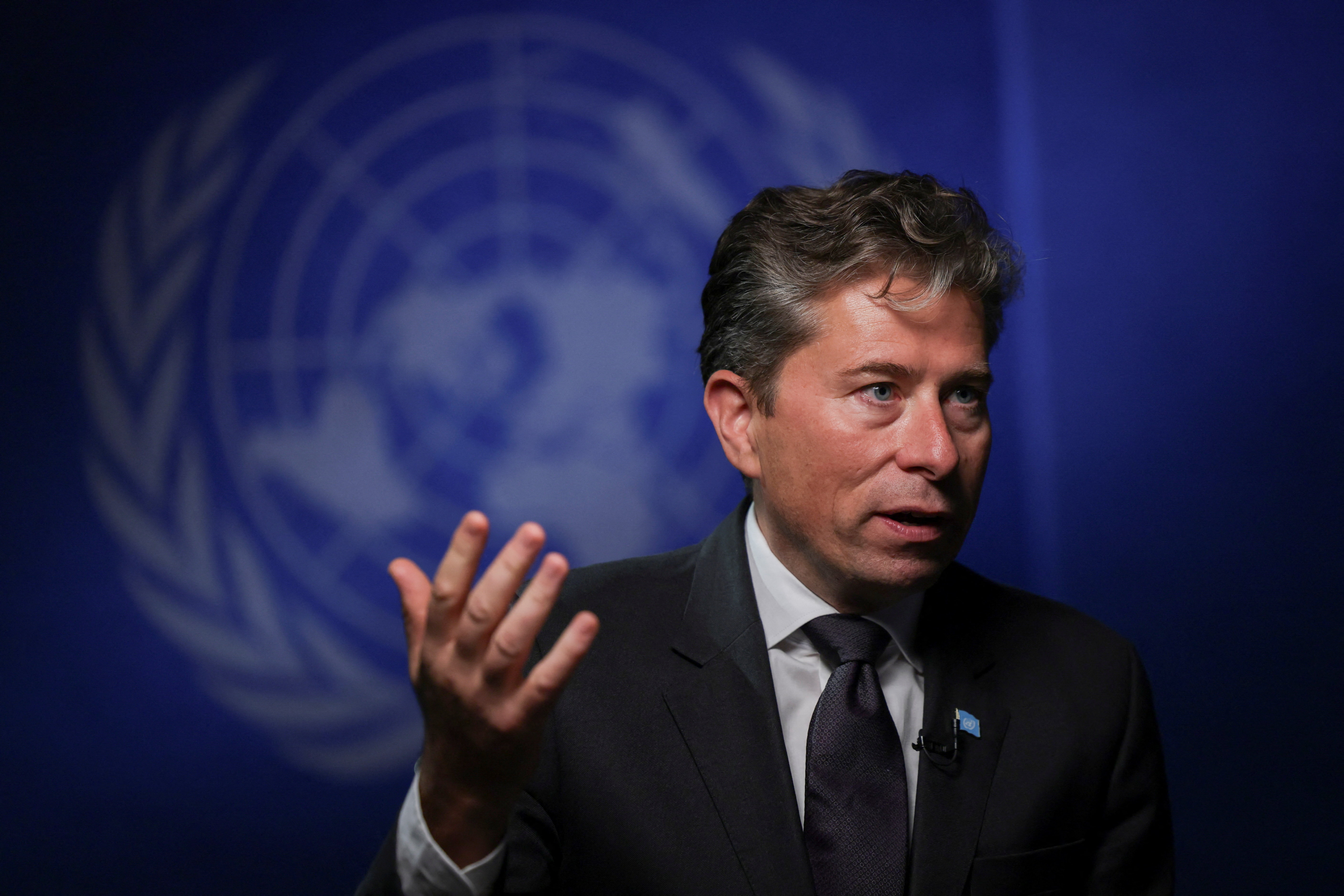 Interview with UN's Under-Secretary-General for Humanitarian Affairs and Emergency Relief Coordinator at OCHA Tom Fletcher, in New York