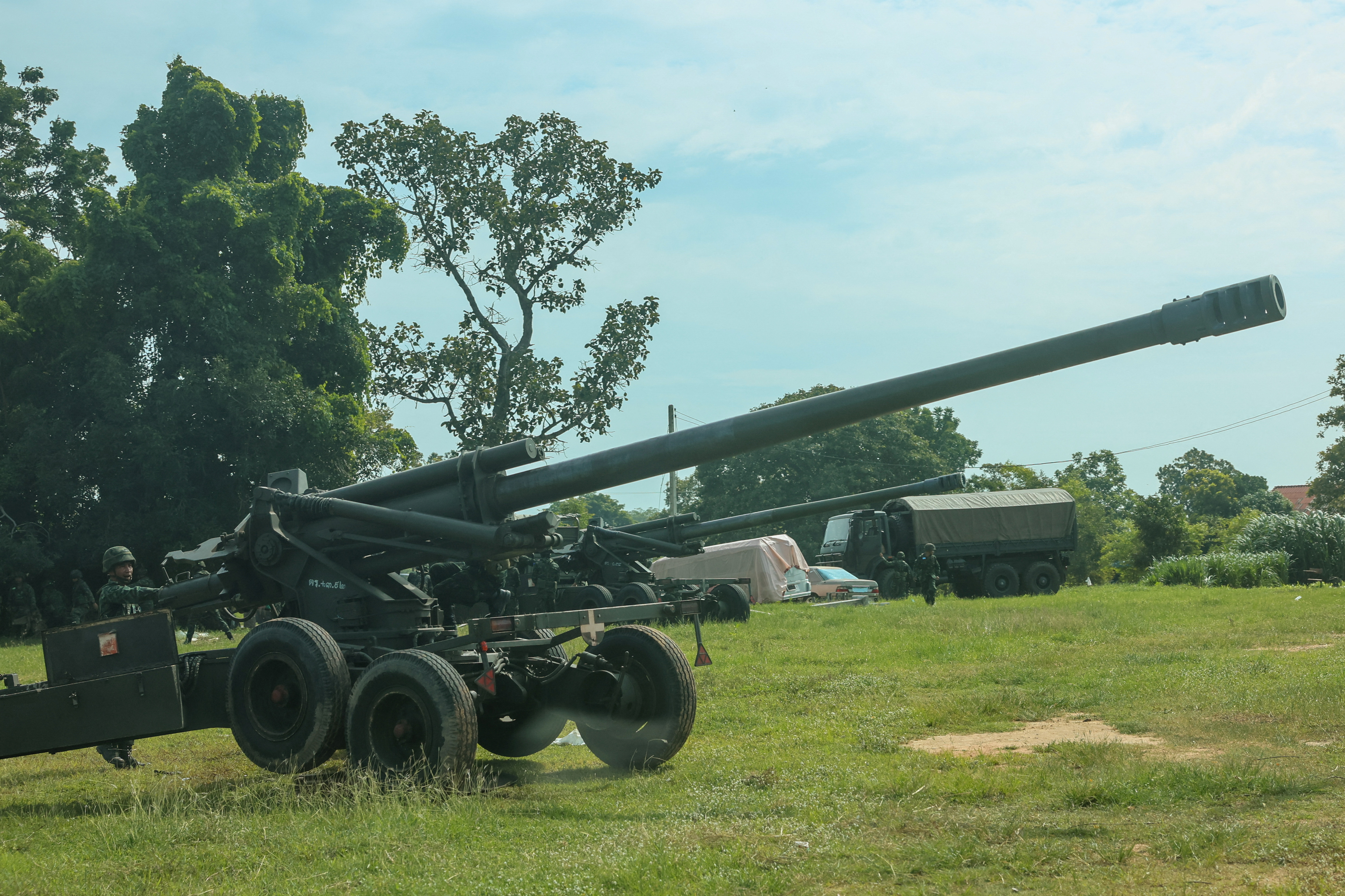 Thailand and Cambodia exchange heavy artillery as fighting rages for a second day
