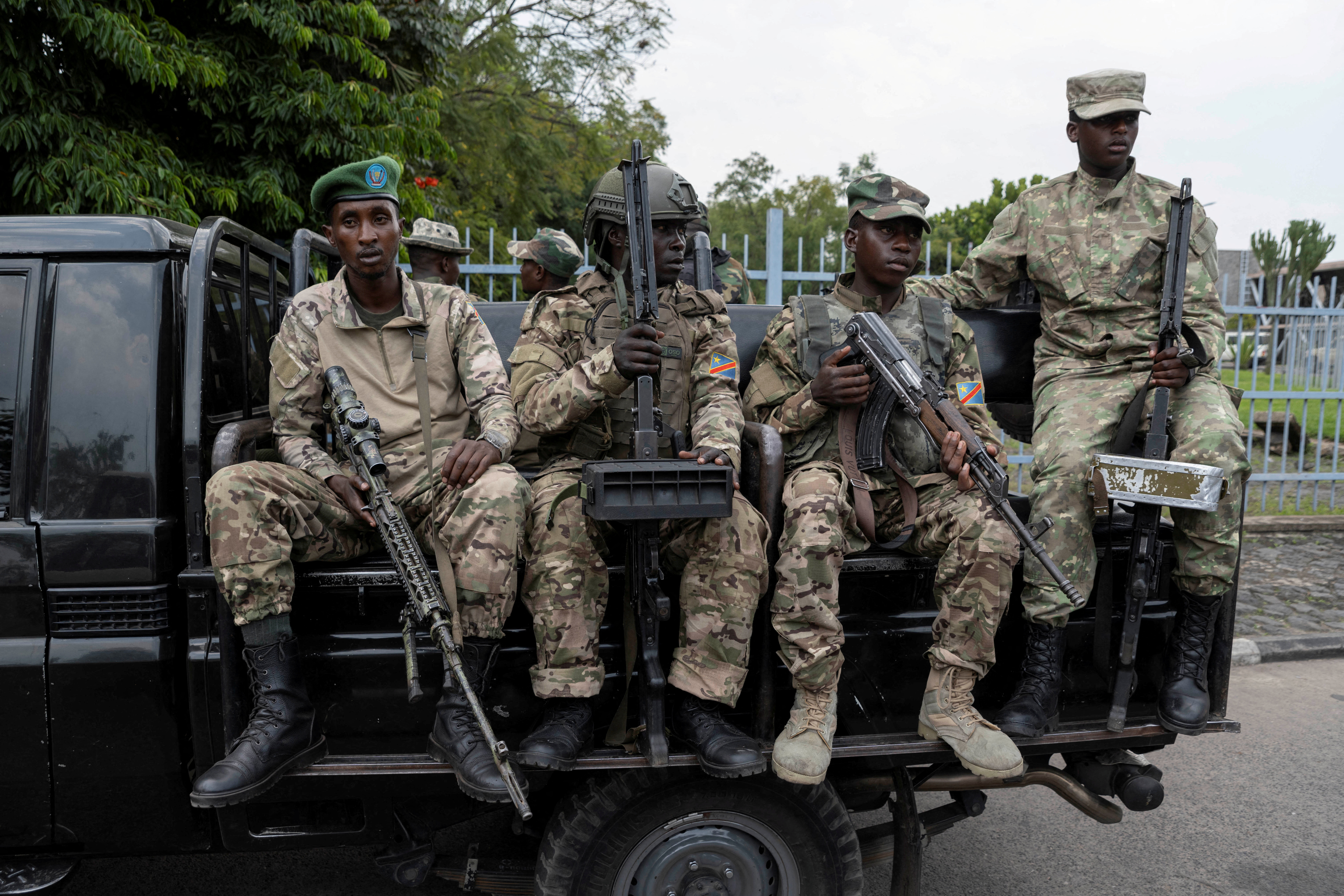 FILE PHOTO: M23 rebels escort FDLR to Rwandan border for repatriation after capture in Goma